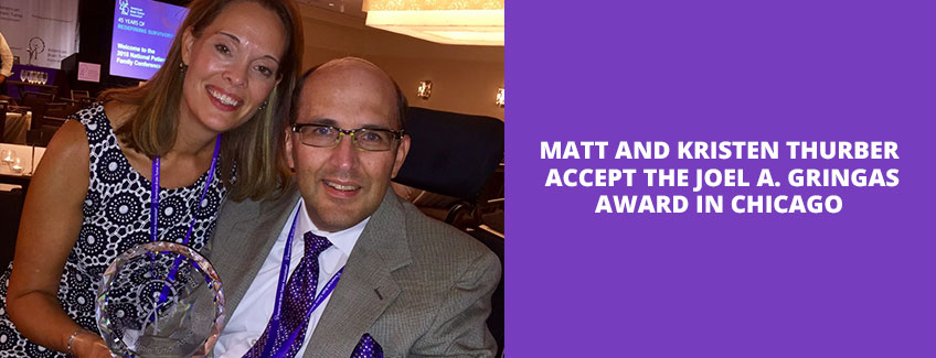 Matt & Kristen Thurber Accept the Joel A. Gringas Award in Chicago